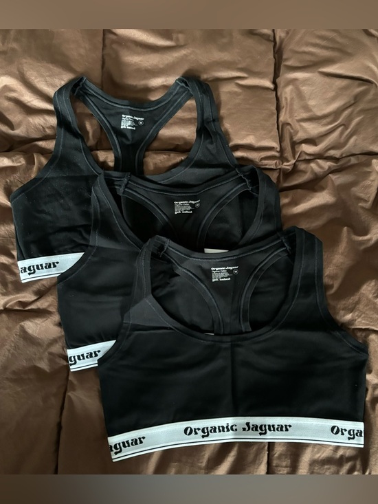 Other - **BRAND New**Organic Jaguar 3PK Bra-Size M-100% Organic Cotton-made In Usa Black